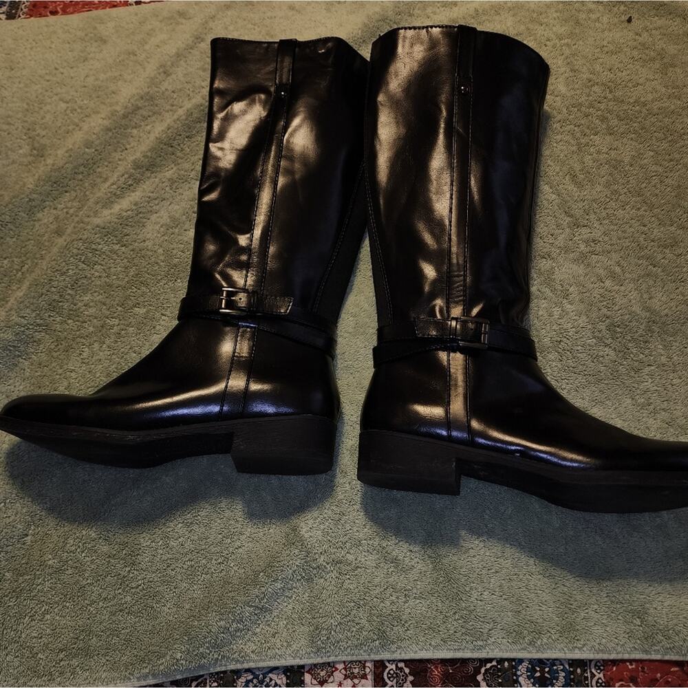 AMERICAN EAGLE EUC SIZE 8.5 WOMENS TALL FAUX LEATHER BOOTS - Picture 6 of 6